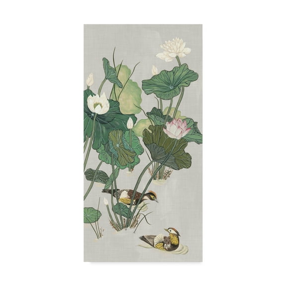 Trademark Fine Art 'Lotus Pond I' Canvas Art by Melissa Wang