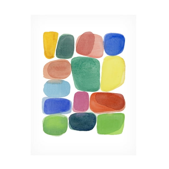 Trademark Fine Art Louise van Terheijden Color Blocks 3 Canvas Wall Art