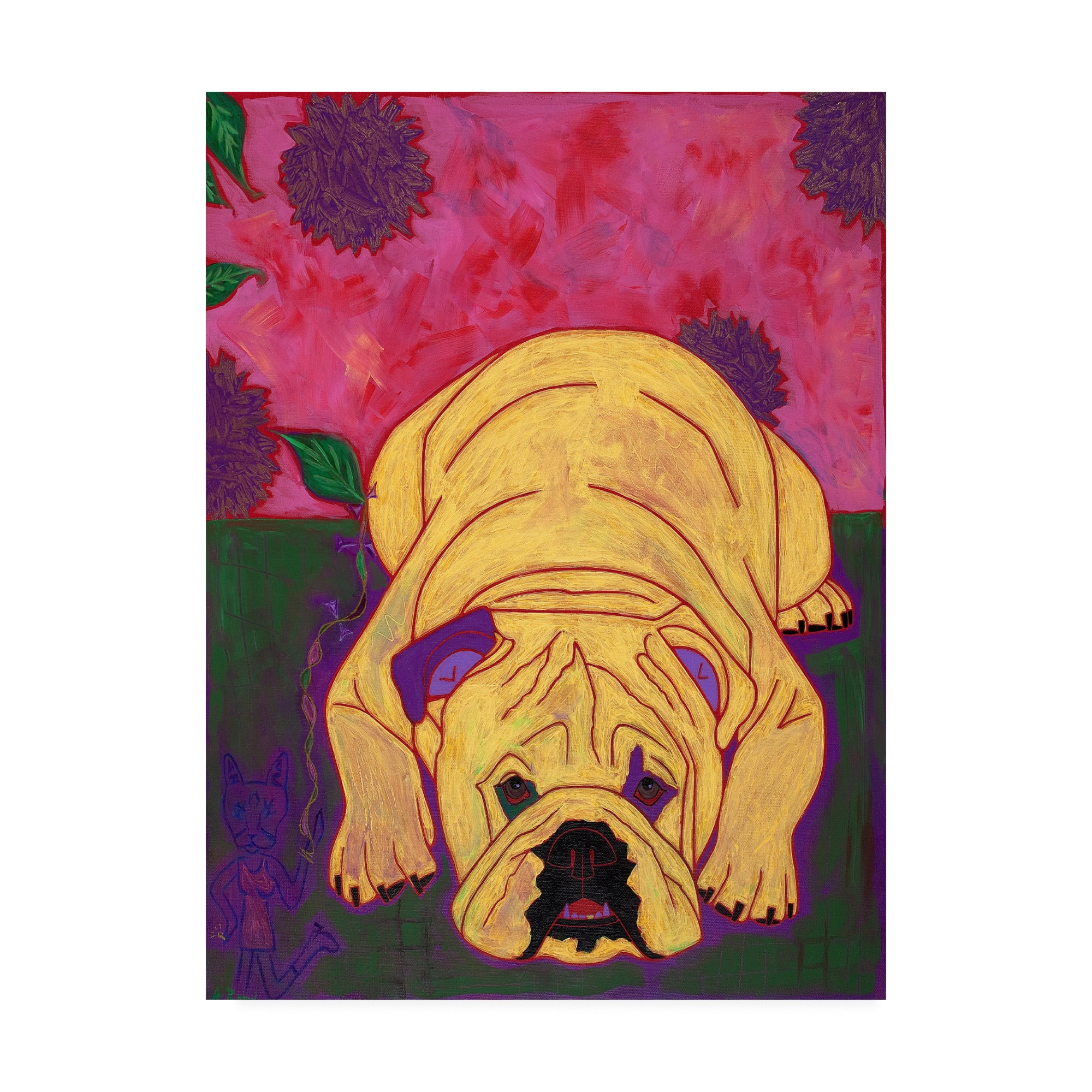 Trademark Fine Art 'Lounge Lizard' Canvas Art by Angela Bon