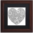 thumbnail image 1 of Trademark Fine Art "Love Heart" Canvas Art by Hello Angel, Black Matte, Wood Frame, 1 of 1