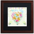 thumbnail image 1 of Trademark Fine Art "Love Heart" Canvas Art by Lisa Powell Braun, Black Matte, Wood Frame, 1 of 4