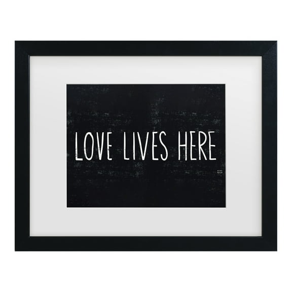 Trademark Fine Art 'Love Lives Here' Canvas Art by Michael Mullan
