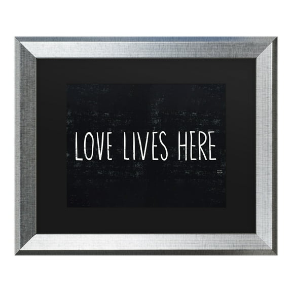 Trademark Fine Art 'Love Lives Here' Canvas Art by Michael Mullan