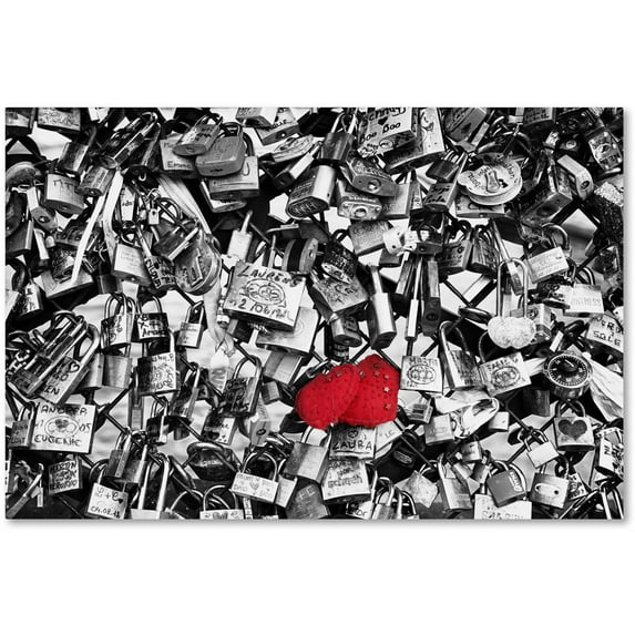 Trademark Fine Art "Love Locks" Canvas Art by Philippe Hugonnard
