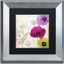 Trademark Fine Art "Love Notes I" Canvas Art by Color Bakery, Black Matte, Silver Frame