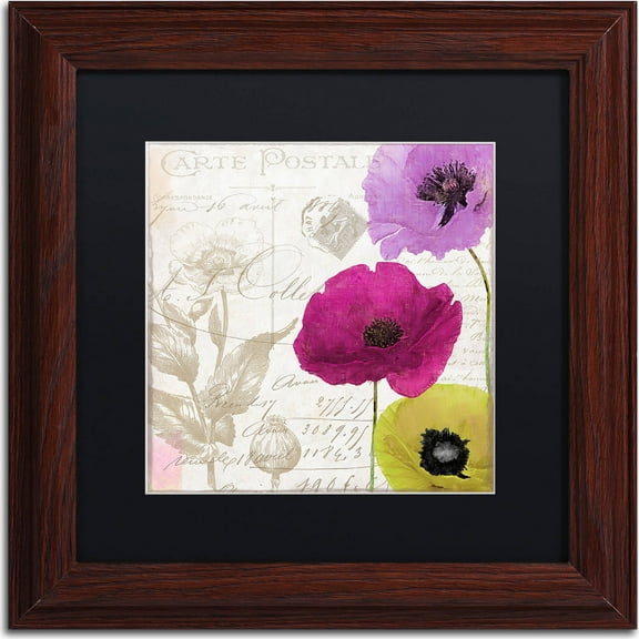 Trademark Fine Art "Love Notes I" Canvas Art by Color Bakery, Black Matte, Wood Frame