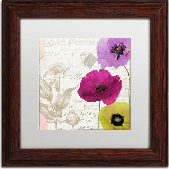 Trademark Fine Art "Love Notes I" Canvas Art by Color Bakery, White Matte, Wood Frame