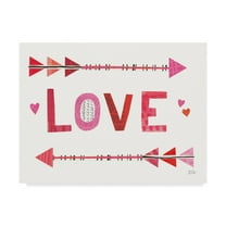 Trademark Fine Art 'Love Words III' Canvas Art by Melissa Averinos