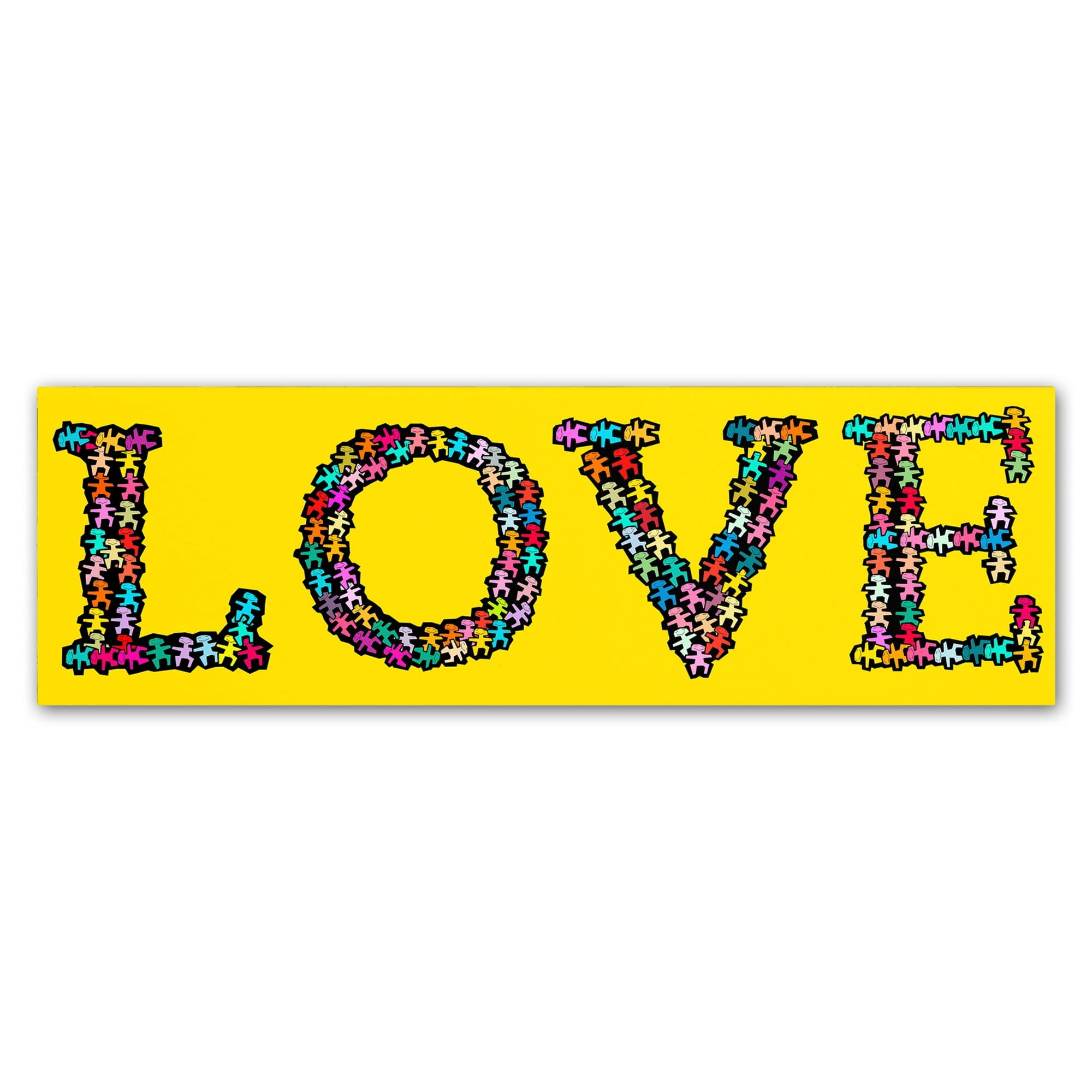 Trademark Fine Art 'Love YBG' Canvas Art by Miguel Balbas