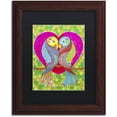thumbnail image 1 of Trademark Fine Art "Lovebirds in Colour" Canvas Art by Hello Angel, Black Matte, Wood Frame, 1 of 4
