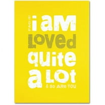 Trademark Fine Art "Loved a Lot I" Canvas Art by Megan Romo
