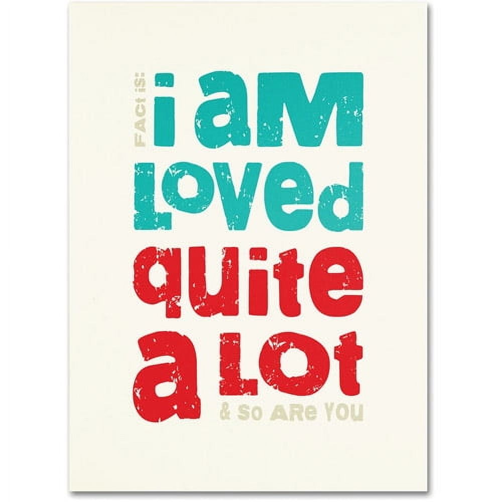Trademark Fine Art "Loved a Lot II" Canvas Art by Megan Romo