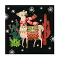 thumbnail image 1 of Trademark Fine Art 'Lovely Llamas IV Christmas Black' Canvas Art by Mary Urban, 1 of 4