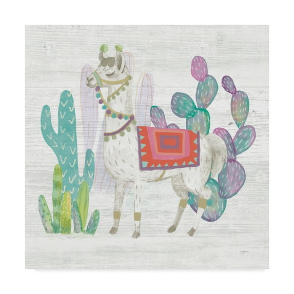 Trademark Fine Art 'Lovely Llamas V' Canvas Art by Mary Urban