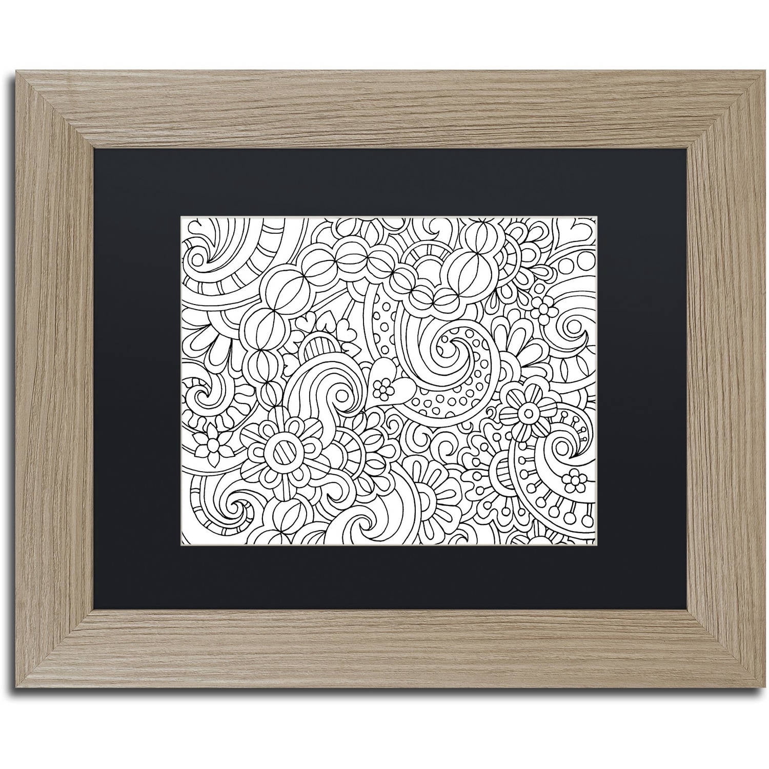 Trademark Fine Art "Loves Garden" Canvas Art by Kathy G. Ahrens, Black Matte, Birch Frame