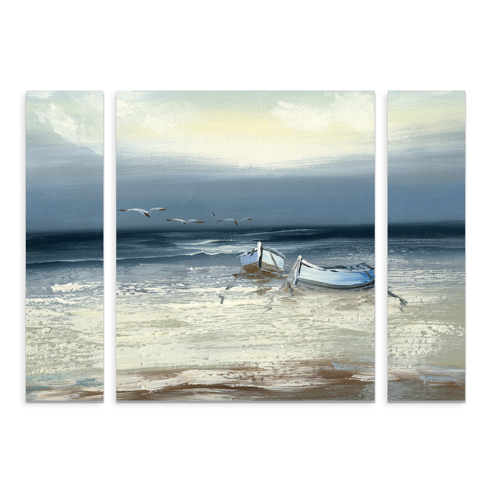 Trademark Fine Art 'Low Tide' Multi-Panel Canvas Art Set by Rio