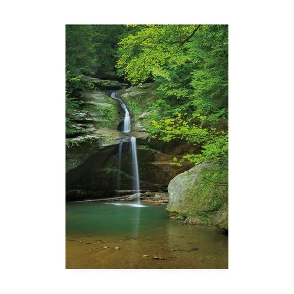 Trademark Fine Art 'Lower Falls Old Mans Cave' Canvas Art by Alan Majchrowicz