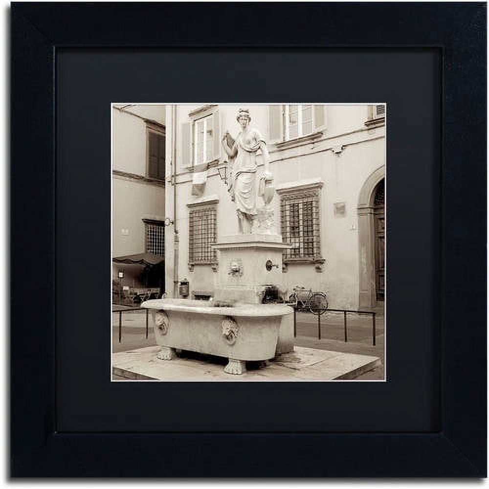 Trademark Fine Art "Lucca I" Canvas Art by Alan Blaustein, Black Matte, Black Frame