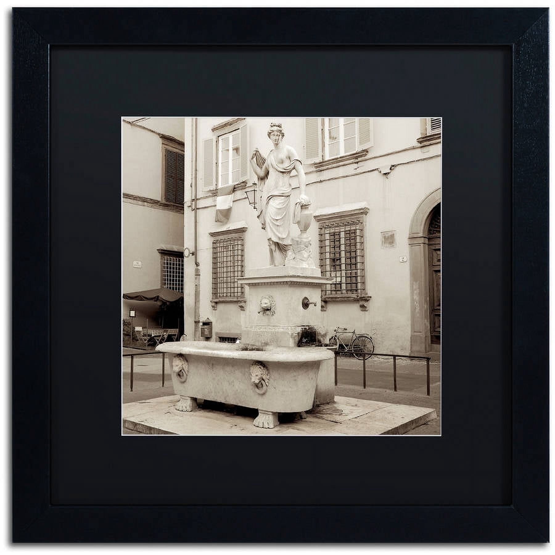 Trademark Fine Art "Lucca I" Canvas Art by Alan Blaustein, Black Matte, Black Frame