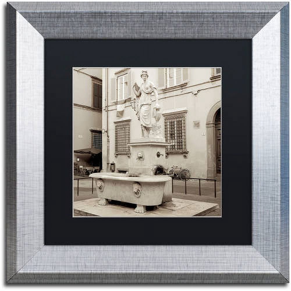 Trademark Fine Art "Lucca I" Canvas Art by Alan Blaustein, Black Matte, Silver Frame