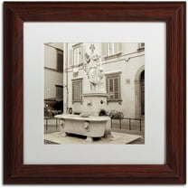 Trademark Fine Art "Lucca I" Canvas Art by Alan Blaustein, White Matte, Wood Frame