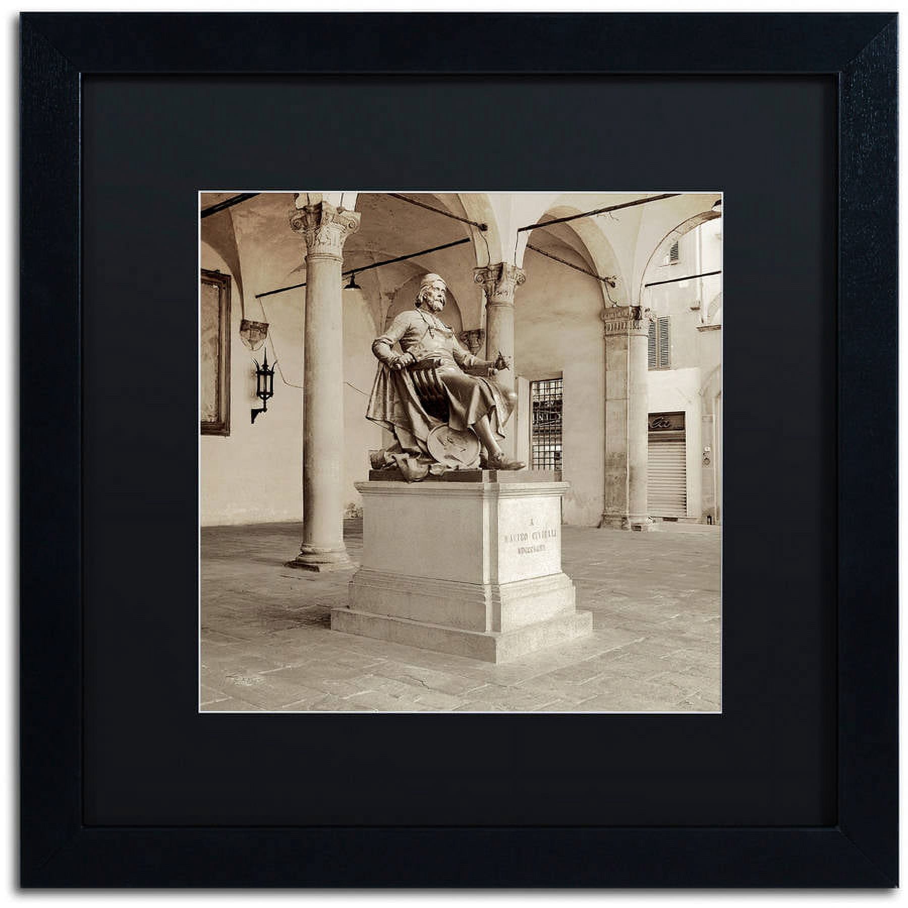 Trademark Fine Art "Lucca II" Canvas Art by Alan Blaustein, Black Matte, Black Frame