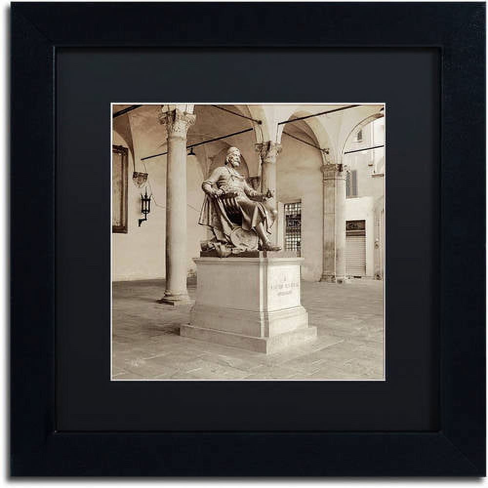 Trademark Fine Art "Lucca II" Canvas Art by Alan Blaustein, Black Matte, Black Frame