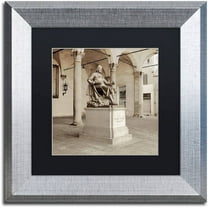 Trademark Fine Art "Lucca II" Canvas Art by Alan Blaustein, Black Matte, Silver Frame