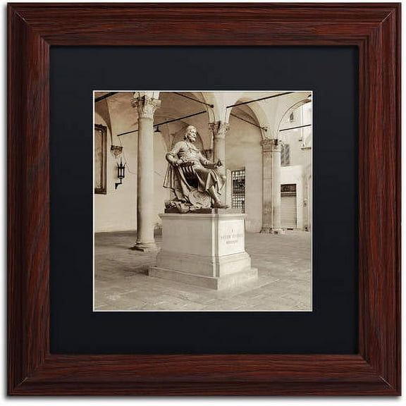 Trademark Fine Art "Lucca II" Canvas Art by Alan Blaustein, Black Matte, Wood Frame