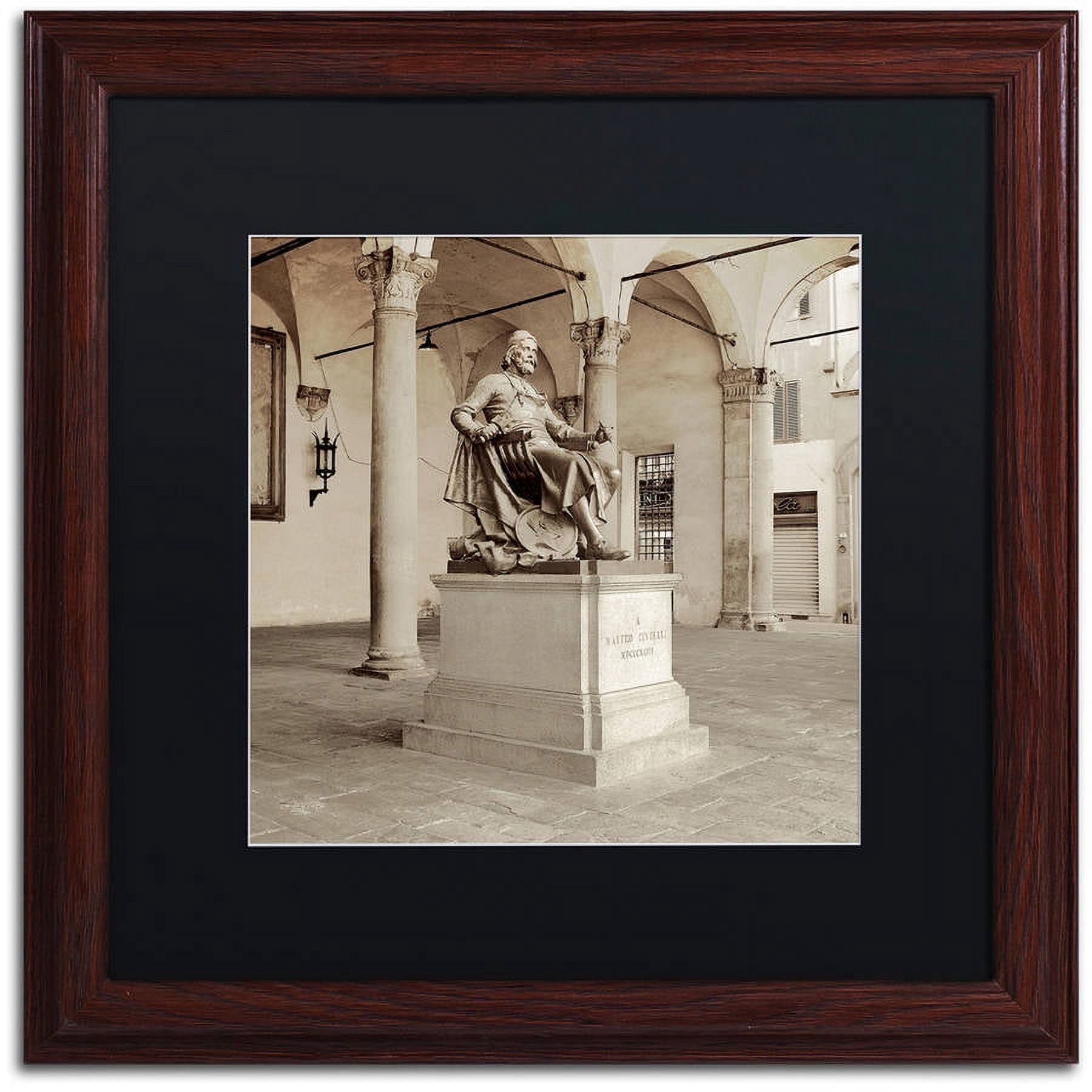 Trademark Fine Art "Lucca II" Canvas Art by Alan Blaustein, Black Matte, Wood Frame