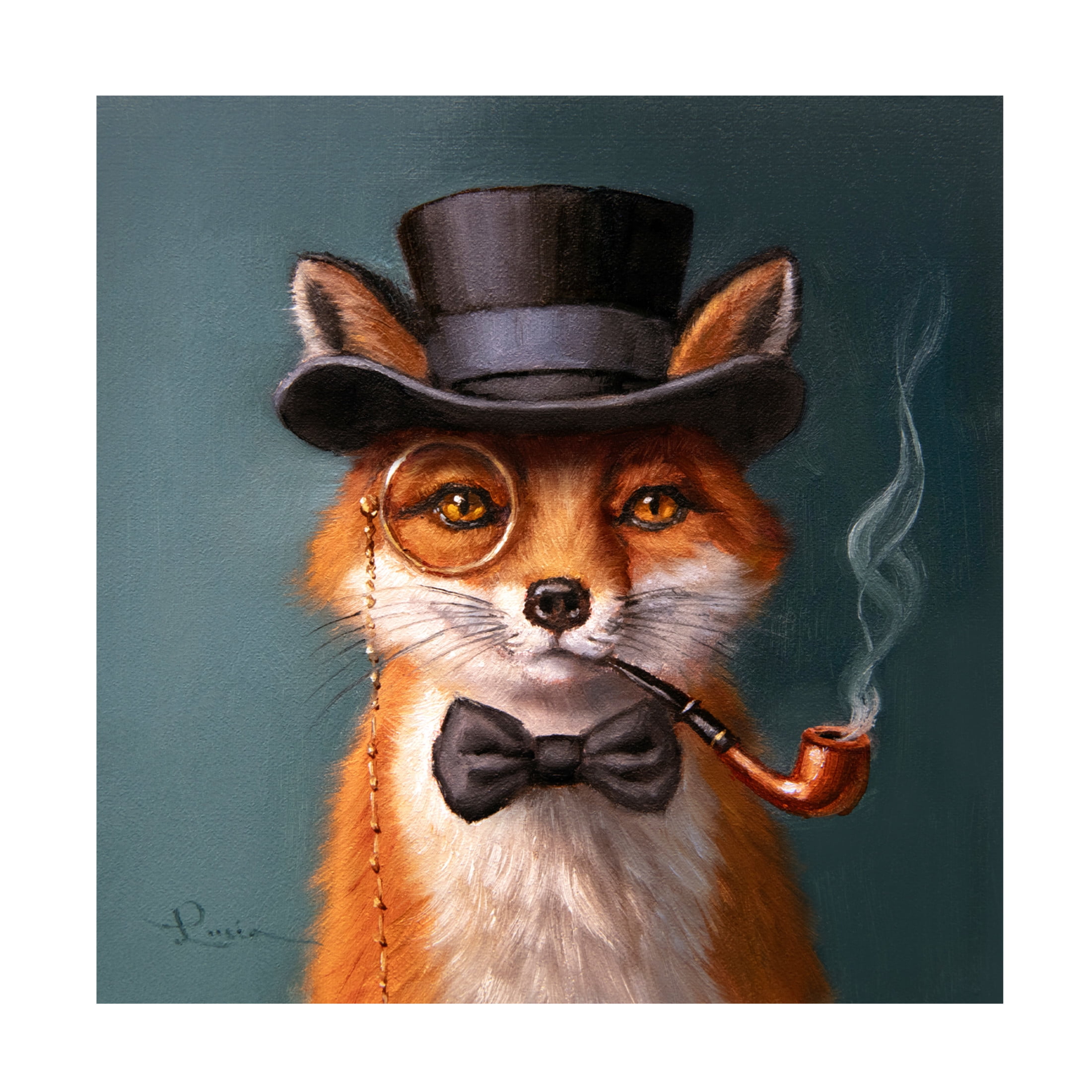 Trademark Fine Art Lucia Heffernan The Charming Mr. Fox Canvas Wall Art  - 24x24