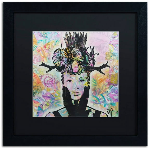 Trademark Fine Art "Lucid" Canvas Art by Dean Russo, Black Matte, Black Frame