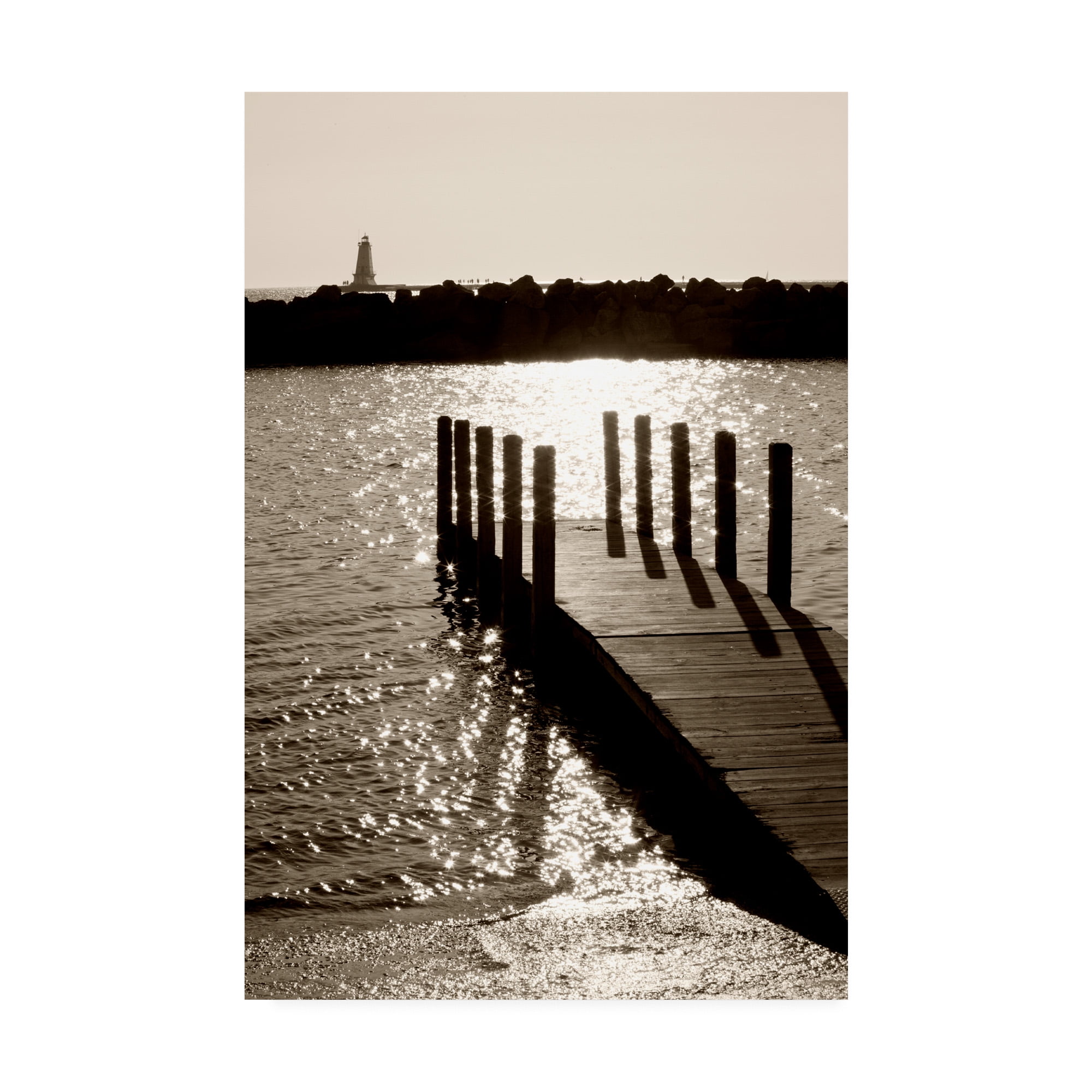 Trademark Fine Art 'Ludington Lighthouse Ir Vertical' Canvas Art by Monte Nagler
