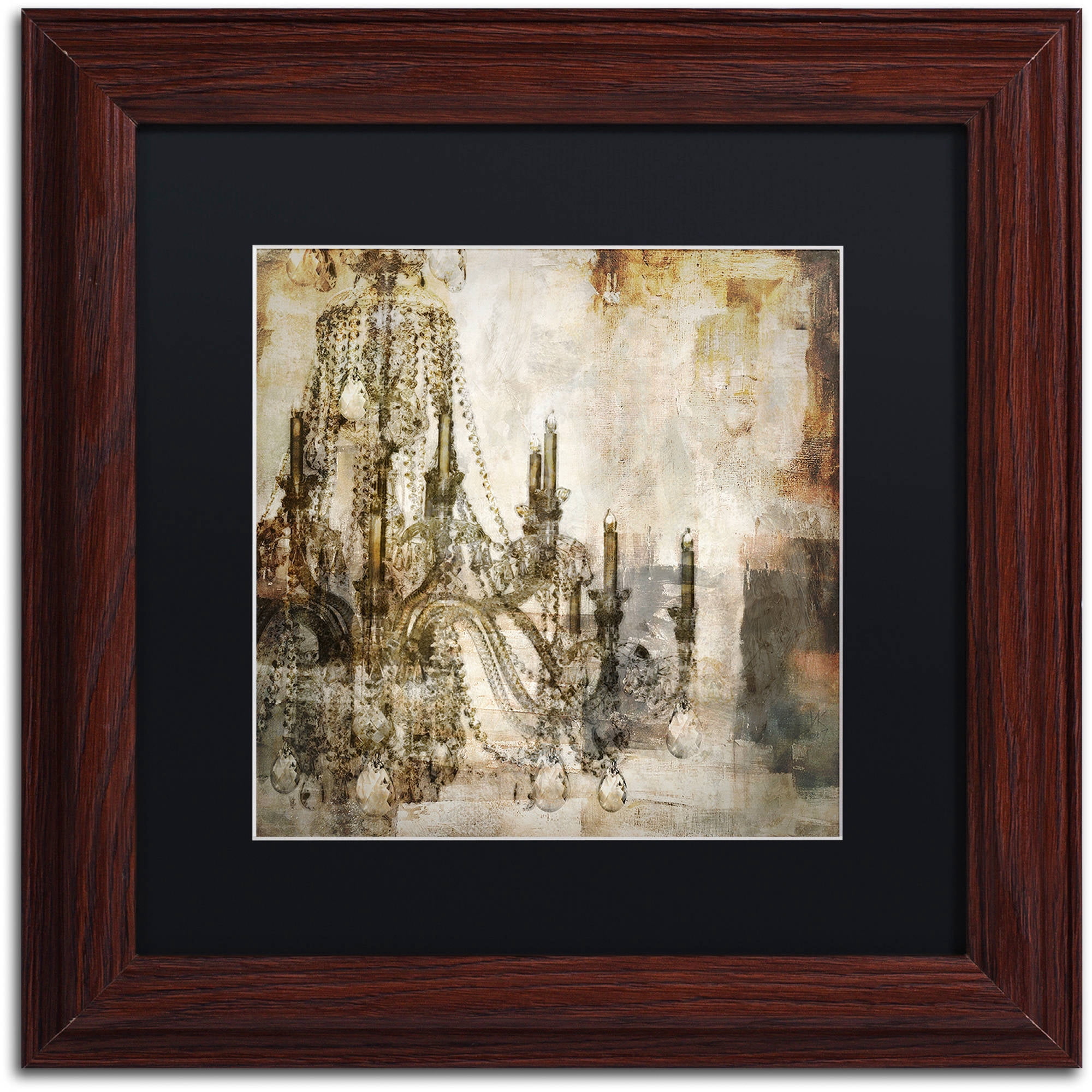Trademark Fine Art "Lumi?res I" Canvas Art by Color Bakery Black Matte, Wood Frame