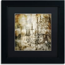 Trademark Fine Art "Lumi?res II" Canvas Art by Color Bakery Black Matte, Black Frame