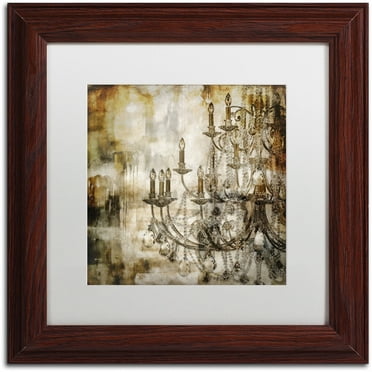 Trademark Fine Art "Lumi?res II" Canvas Art by Color Bakery White Matte, Wood Frame