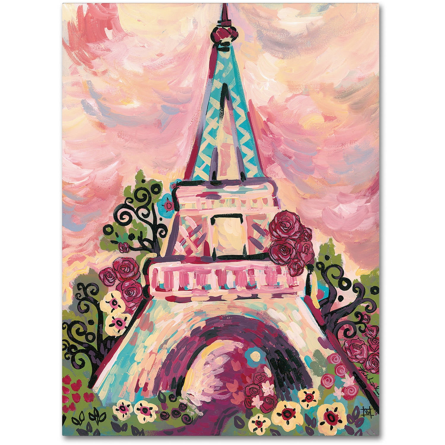 Trademark Fine Art "Lumiere De La Ville" Canvas Art by Natasha Wescoat