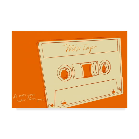 Trademark Fine Art 'Lunastrella Mix Tape' Canvas Art by John W. Golden