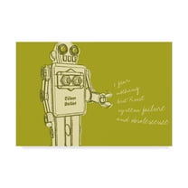 Trademark Fine Art 'Lunastrella Robot' Canvas Art by John W. Golden
