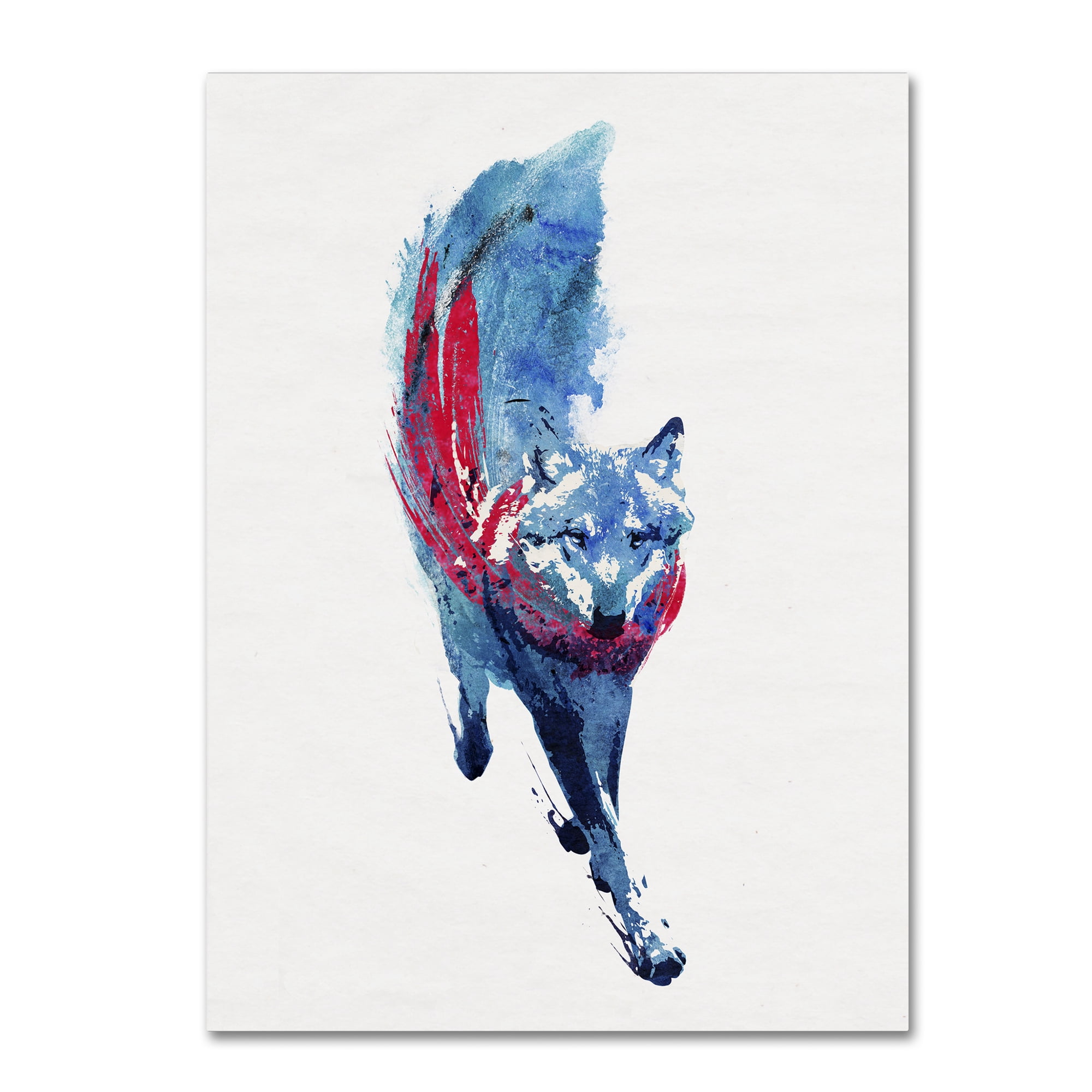 Robert Farkas 'Lupus Lupus' Canvas Wall Art 35 x 47 Inches