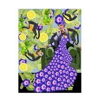 Trademark Fine Art Lynnda Rakos  Frida in the Garden Canvas Wall Art