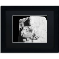 Trademark Fine Art "MLK Memorial" Canvas Art by CATeyes, Black Matte, Black Frame