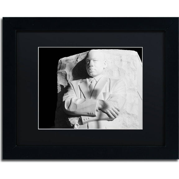 Trademark Fine Art "MLK Memorial" Canvas Art by CATeyes, Black Matte, Black Frame