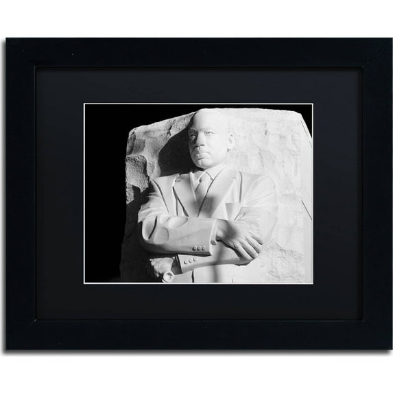 Trademark Fine Art "MLK Memorial" Canvas Art by CATeyes, Black Matte, Black Frame
