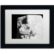 Trademark Fine Art "MLK Memorial" Canvas Art by CATeyes, White Matte, Black Frame