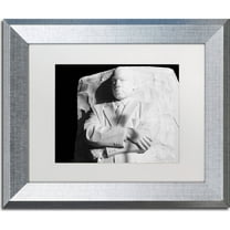 Trademark Fine Art "MLK Memorial" Canvas Art by CATeyes, White Matte, Silver Frame