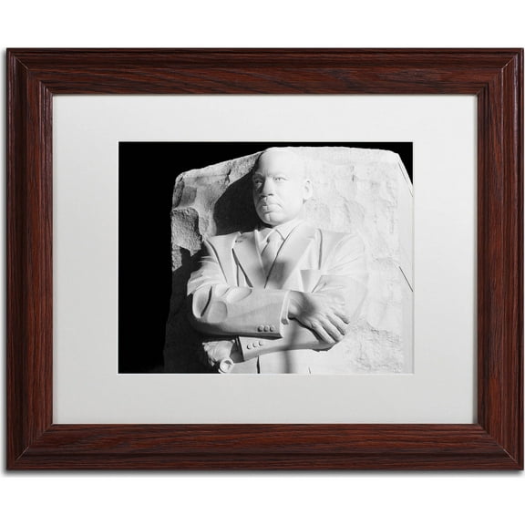 Trademark Fine Art "MLK Memorial" Canvas Art by CATeyes, White Matte, Wood Frame