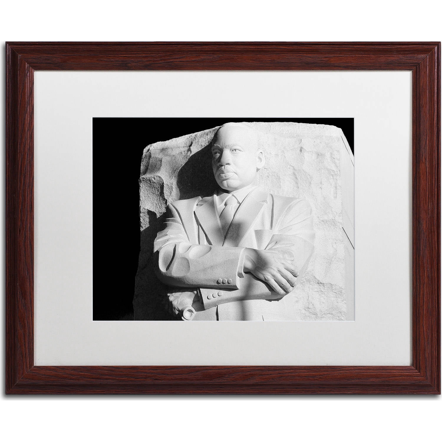 Trademark Fine Art "MLK Memorial" Canvas Art by CATeyes, White Matte, Wood Frame