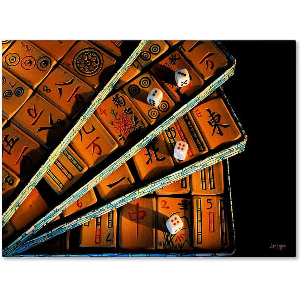 Trademark Fine Art "Mad For Mahjong" Canvas Art by Lois Bryan