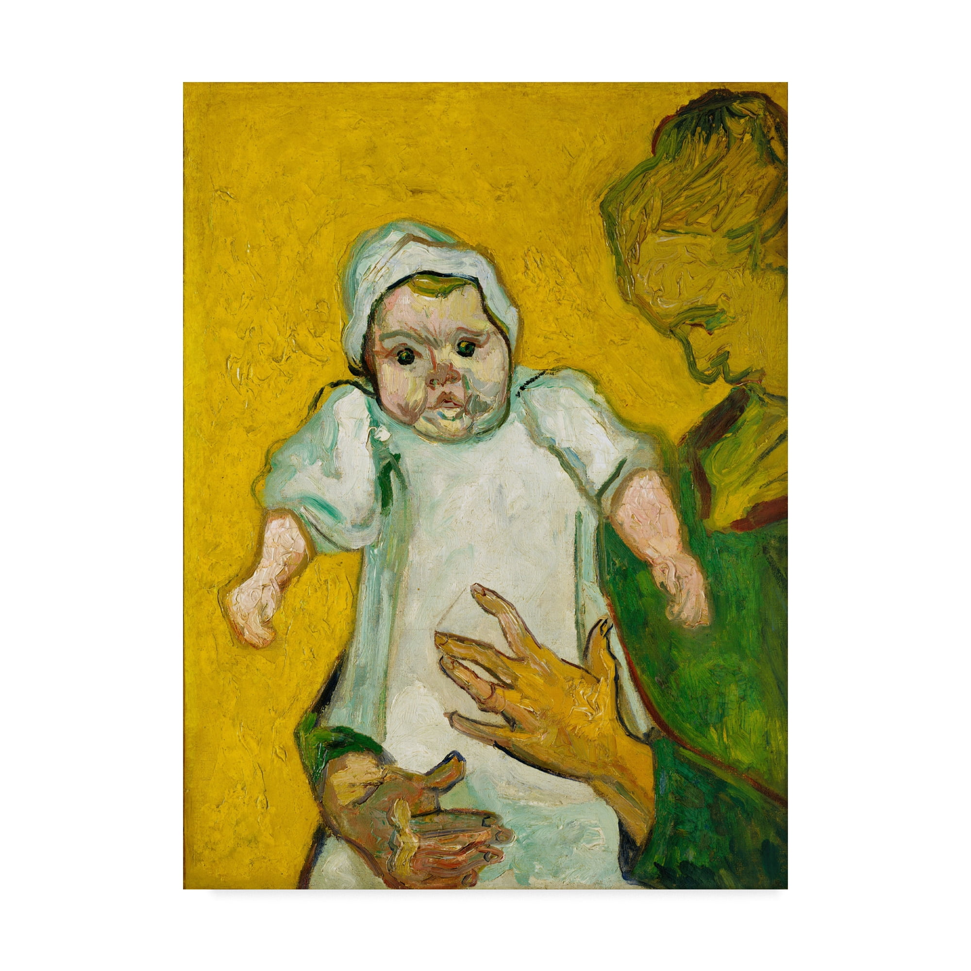 Trademark Fine Art 'Madame Roulin And Her Baby November' Canvas Art by Vincent Van Gogh
